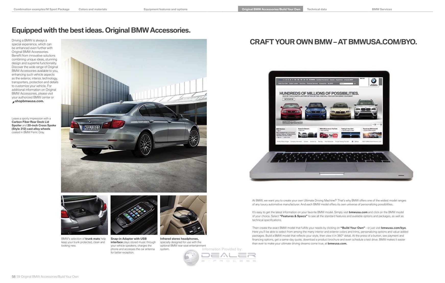 2012 BMW 5-Series Brochure Page 25